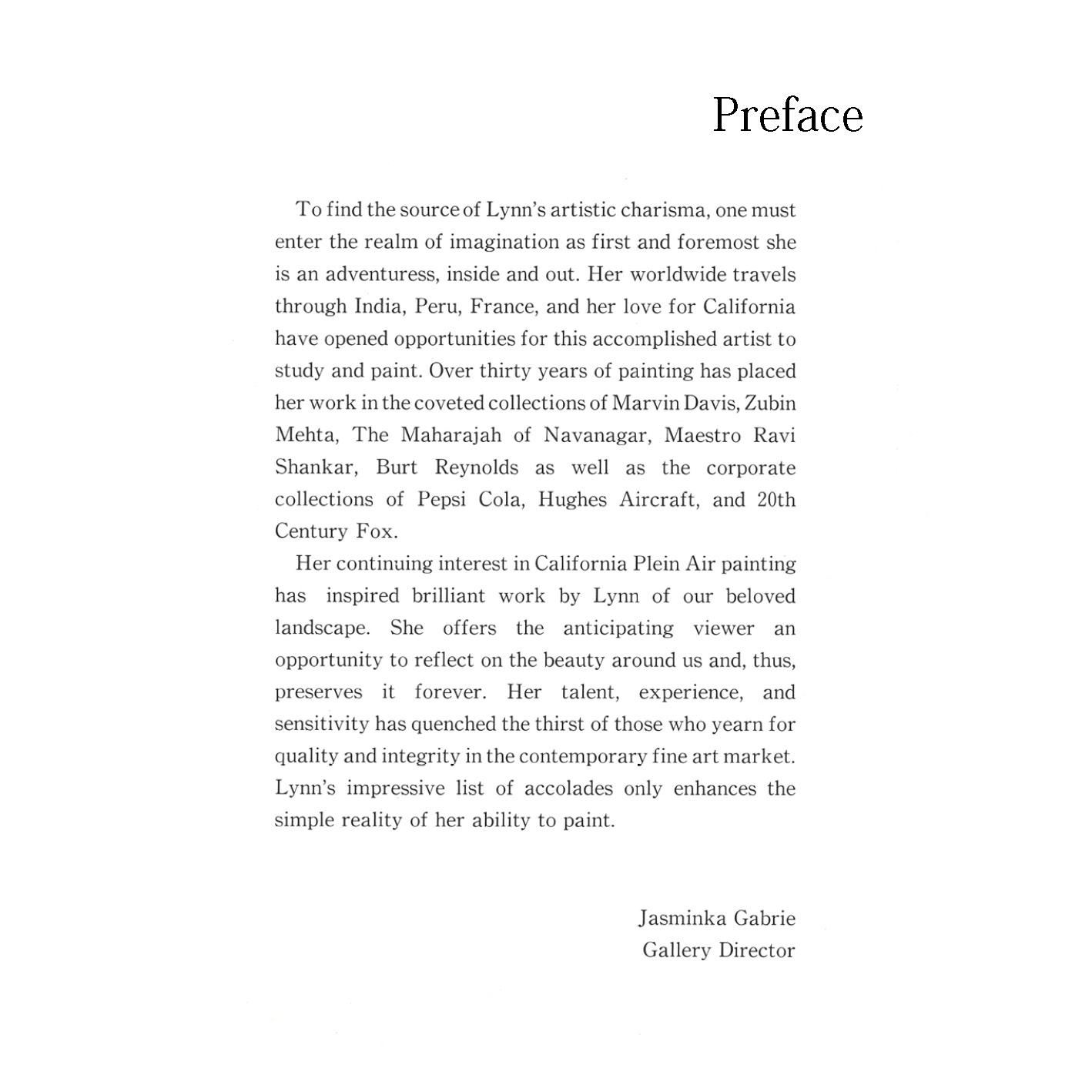 Preface|リン・ゲルテンバック